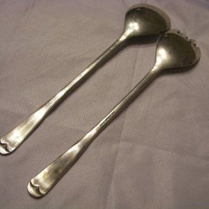 ROGERS ITALY serving spoon & fork Silver plated utensils set hallmarked